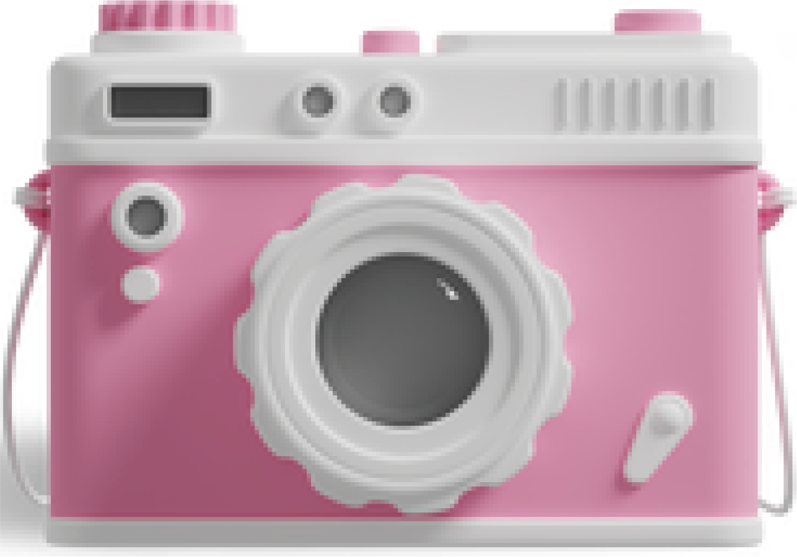 3d-front-view-of-pink-camera