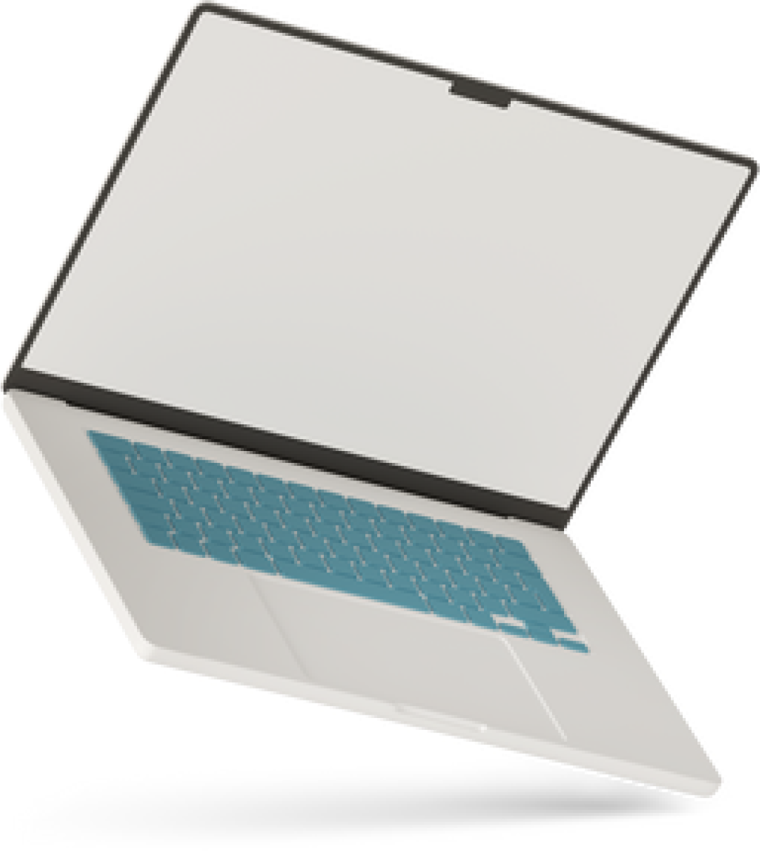 3d-laptop-white-screen